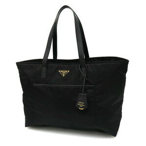 Prada Re Nylon Saffiano Tote Black